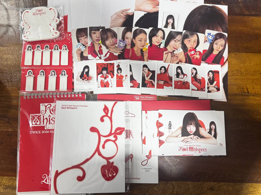 [SHARING SET] TWICE Season’s Greeting 2026 Red Whispers