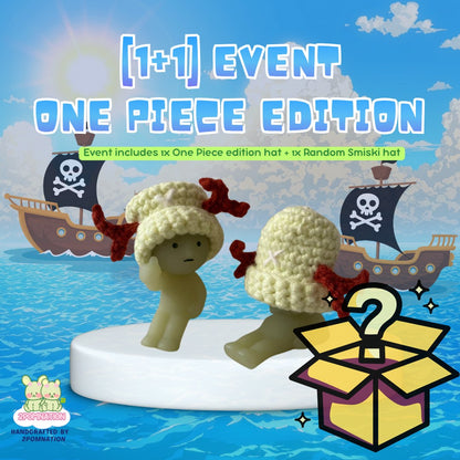 [2POM MADE | 1+1 EVENT] Smiski Figure - ONE PIECE LIMITED EDITION Hat Edition