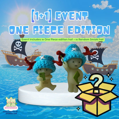 [2POM MADE | 1+1 EVENT] Smiski Figure - ONE PIECE LIMITED EDITION Hat Edition