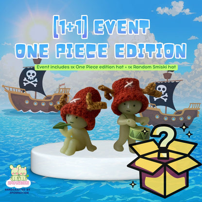 [2POM MADE | 1+1 EVENT] Smiski Figure - ONE PIECE LIMITED EDITION Hat Edition