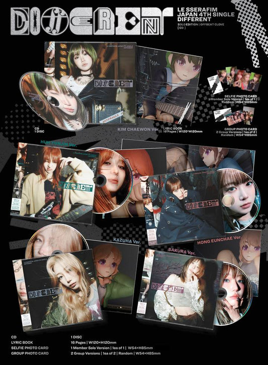 [ALBUM] LE SSERAFIM Japan Different Solo edition / group edition