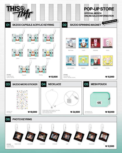 [MERCH] Stray Kids THIS & THAT POP UP STORE ONLINE MERCH