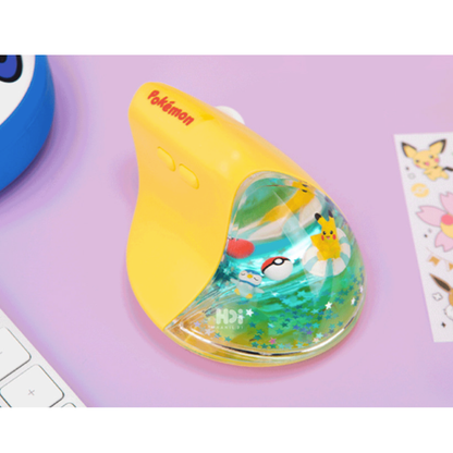 [Pokémon] Pikachu x Piplup Vertical Gaming Pokémon Character Bluetooth Ergonomic Mouse
