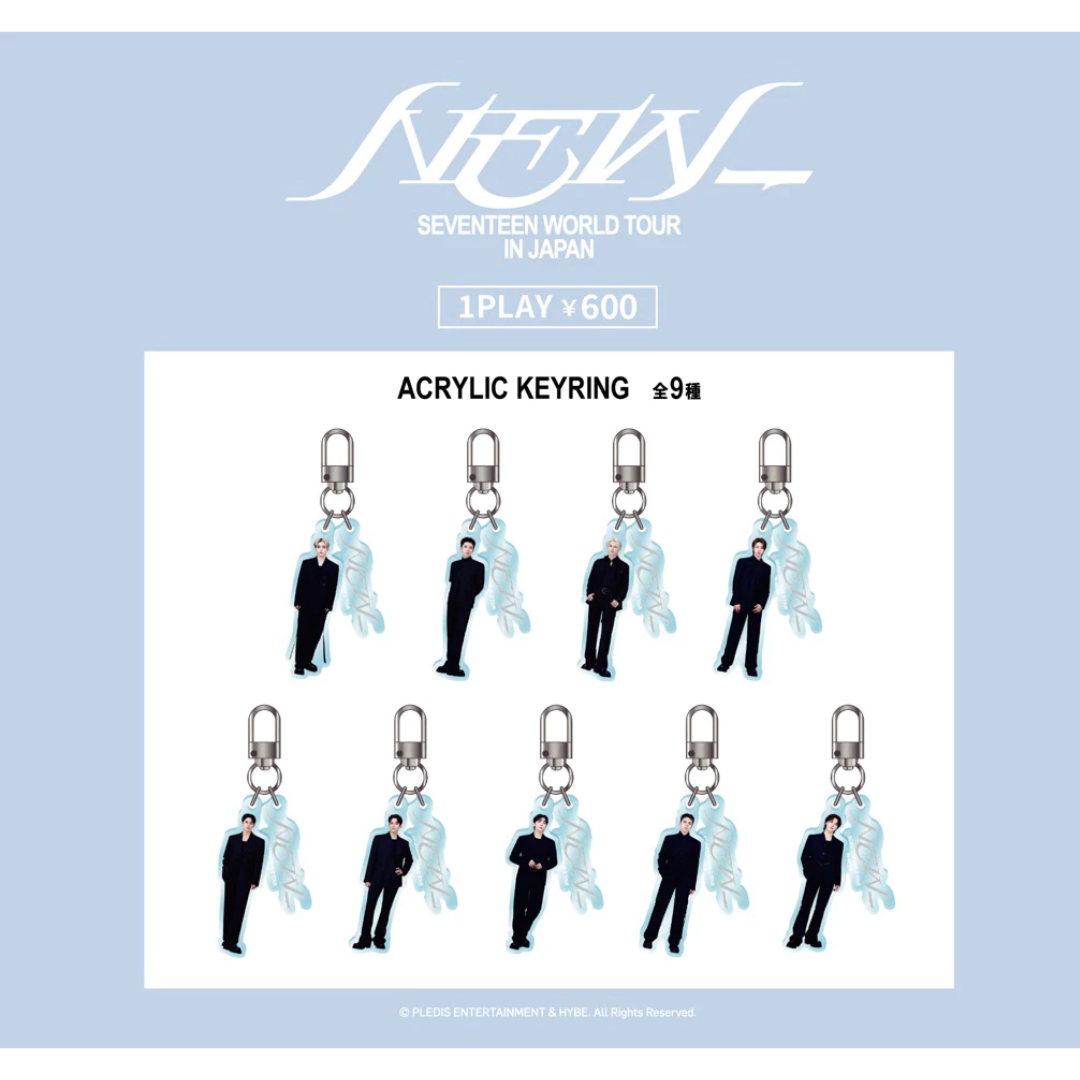 [GASHAPON] SEVENTEEN WORLD TOUR NEW_ IN JAPAN Capsule Acrylic Keyring