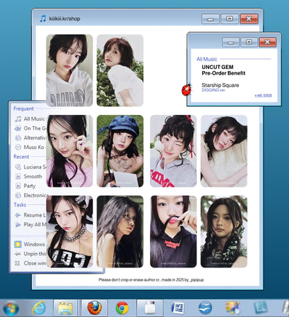 [PHOTOCARD] KiiiKiii The 1st EP UNCUT GEM (DIGGING ver.) STARSHIP SQ POB