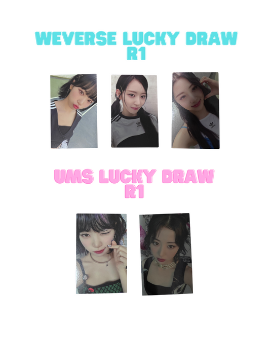 [PHOTOCARD] LE SSERAFIM Unforgiven Japan Weverse / UMS Universal Music Store Lucky Draw R1 PC