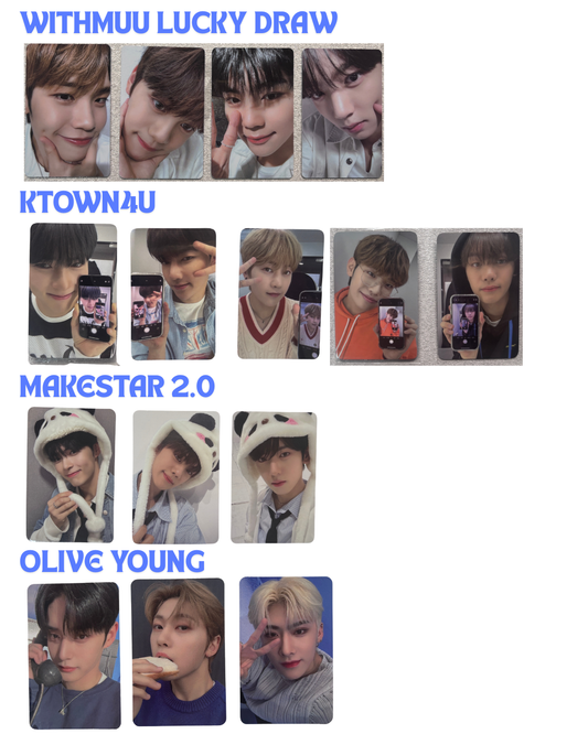 [PHOTOCARD] ZEROBASEONE Youth in the Shade Lucky Draw / Pre Order Benefit ZB1