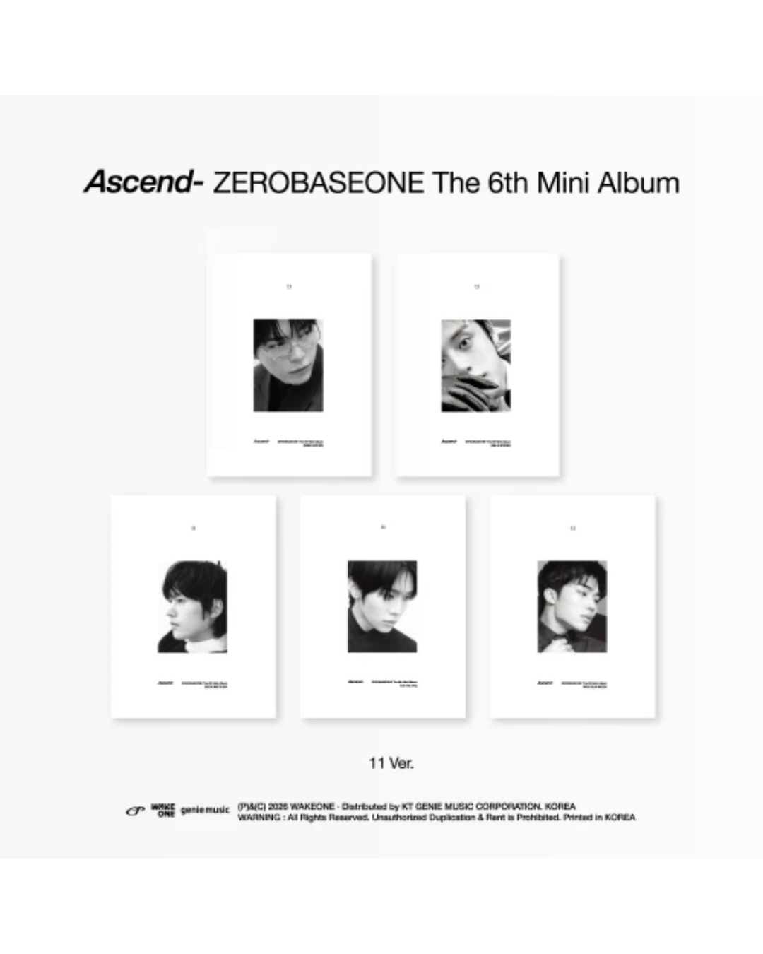 [ALBUM] ZEROBASEONE - Ascend Album [11 Version] Sealed Album